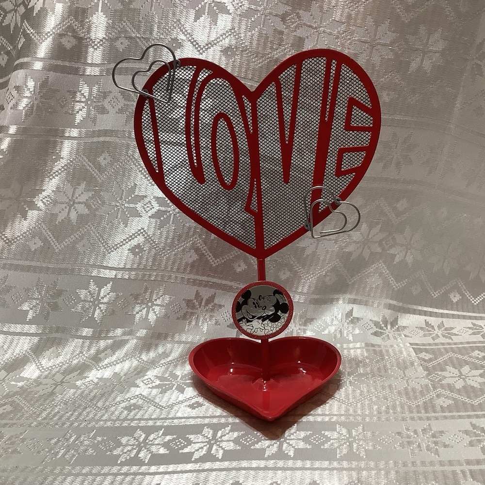 Disney Jewelry Stand Organizer Mickey and Minnie Mouse